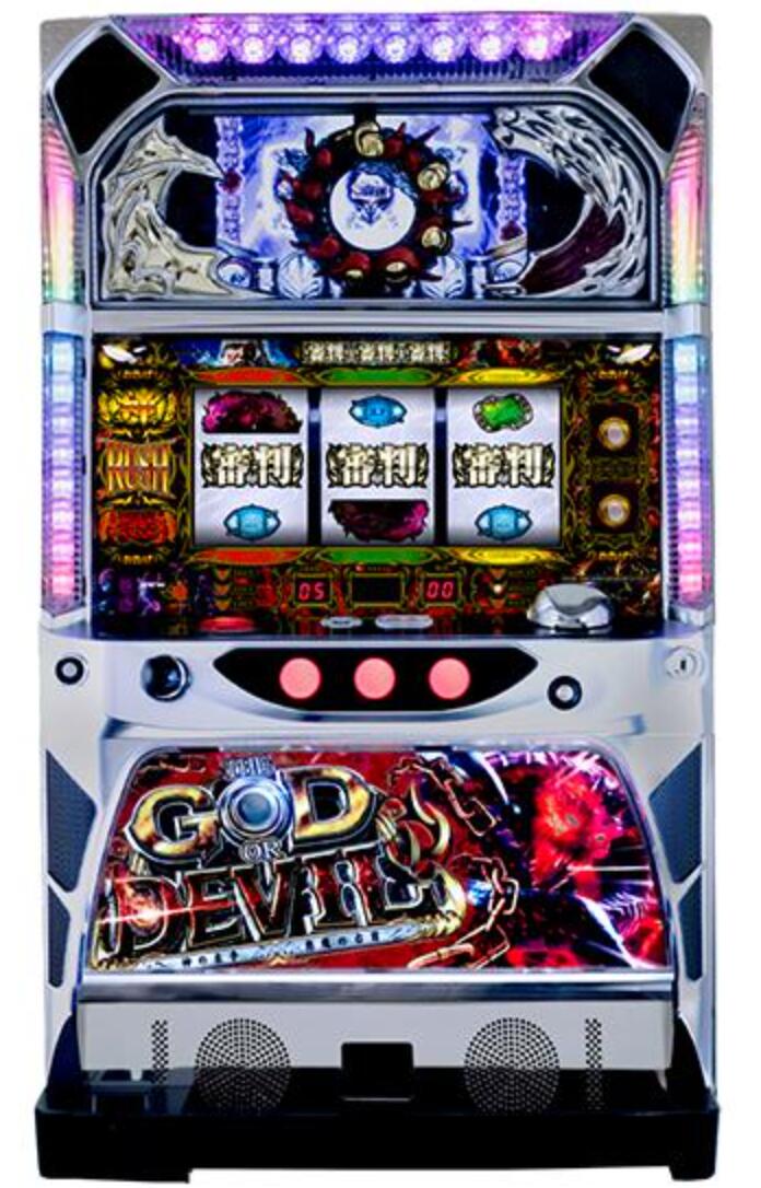 家庭用パチスロ》神の左手 悪魔の右目 スパイキー ハイライツ エンターテーメント コイン不要機付き スロット 5号機 実機 2021超人気