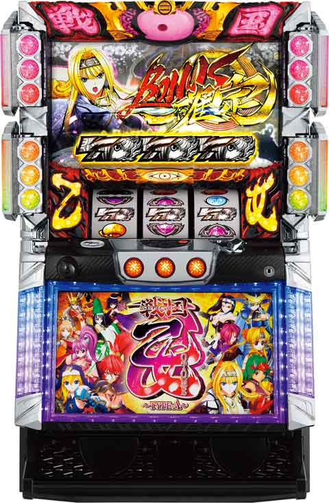 <BR>《家庭用パチスロ》戦国乙女 TYPE‐A ★オリンピア★ コイン不要機付き！ スロット 5号機 実機 <BR> ●