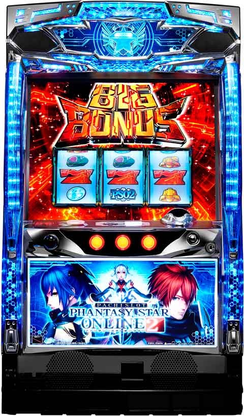 《家庭用パチスロ》Sammy ファンタシースターオンライン２ ★コイン不要機付き★　6号機 実機 ｜SPIDER