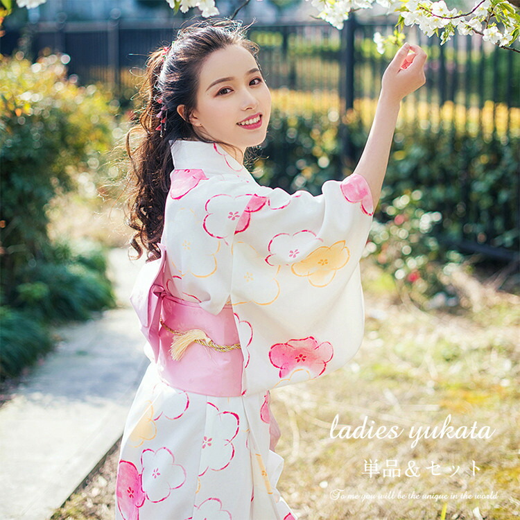 桜 浴衣 中学生 高校生 レディース 大人 ゆかた yukata 女性 作り帯 セット 女性 女の子 洗える レトロ 街着 お出かけ お稽古 ショッピング お祭り 文化祭 夏 花火 お花見 大学生 柔らかい シンプル かわいい 可愛い おしゃれ キュート 寝巻き 部屋着 プレゼント かっこいい