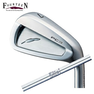 フォーティーンPC3 ('24) ニッケルクロムメッキ仕上げ 単品アイアン #5,#6N.S.PRO 1150GH TOUR 日本シャフト社製FOURTEEN2024年5月17日発売 日本正規品特注カスタム｜スピンラインゴルフ