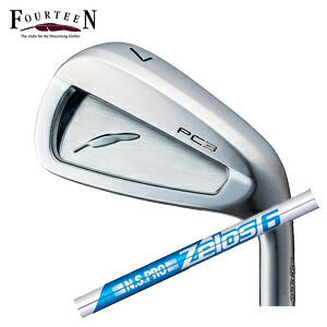 フォーティーン PC3 ('24) ニッケルクロムメッキ仕上げ 単品アイアン #5,#6 N.S.PRO ZELOS6 ゼロスシックス 日本シャフト社製 FOURTEEN 2024年5月17日発売 日本正規品 特注カスタム