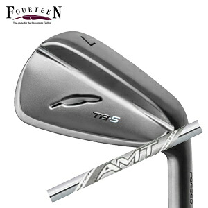 フォーティーン 2025 TB-5 FORGED ダイヤモンドブラックサテン仕上げ #6～PW 5本組 NEW AMT WHITE トゥルーテンパー社製 FOURTEEN 2025年6月14日発売 日本正規品 特注カスタム