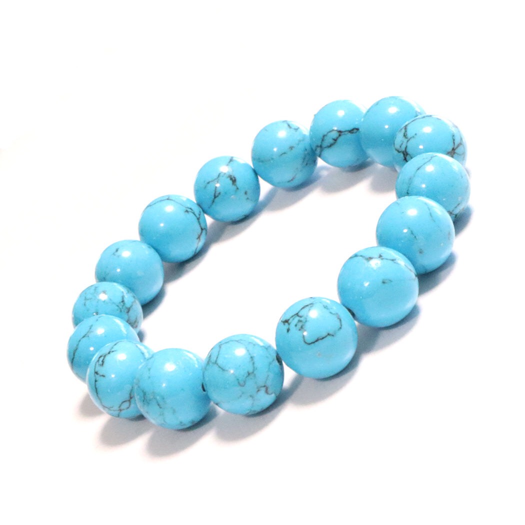 楽天市場】ターコイズ ブレスレット Mサイズ 天然石 トルコ石