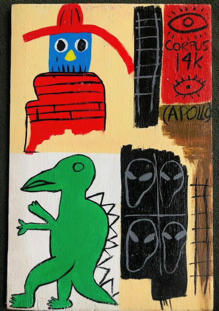 楽天市場】バスキア JEAN-MICHELBASQUIAT 油絵 5 : SPINOUTshop楽天市場店