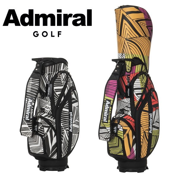 アドミラル ゴルフ キャディバッグ カートキャディバッグジオメトリックパターン Admiral Golf ADMG5BC2｜SPIRAL GOLF 店 32,175円