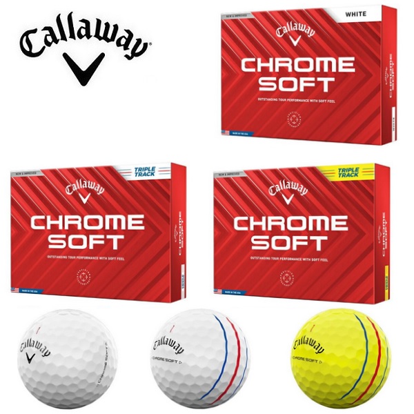 キャロウェイ ゴルフボール クロム ソフト CHROM SOFT 2024年発売 1ダース 12個入り 新品 日本正規品