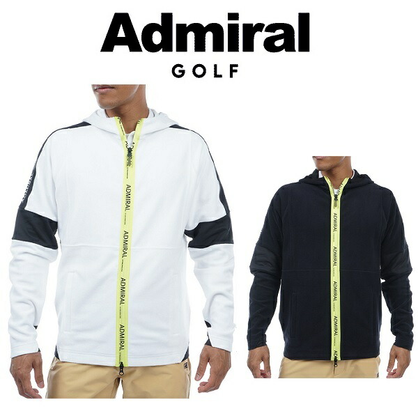アドミラル ゴルフ メンズ ストレッチフリース ジップアップ パフォーマンスフーディー ADMIRAL ADMA3A4 秋冬模範例 ウェア-メンズウェア
