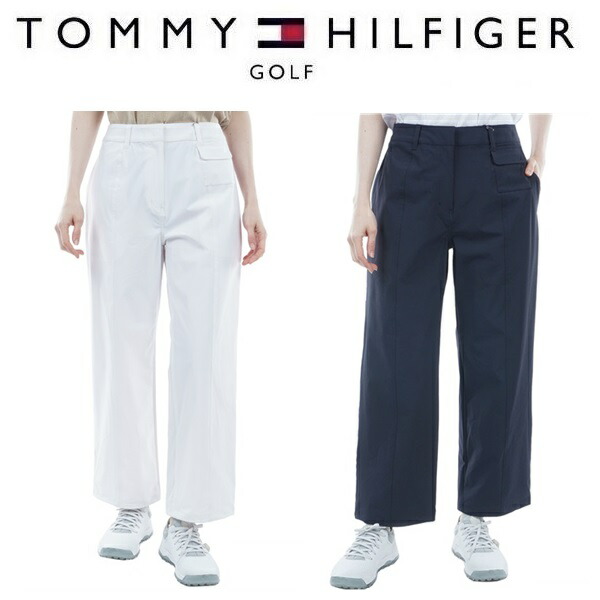 トミーヒルフィガー ゴルフ レディース ライトクロス 2WAYワイドジョガーパンツ TOMMY HILFIGER THLA415 2024年春夏モデル