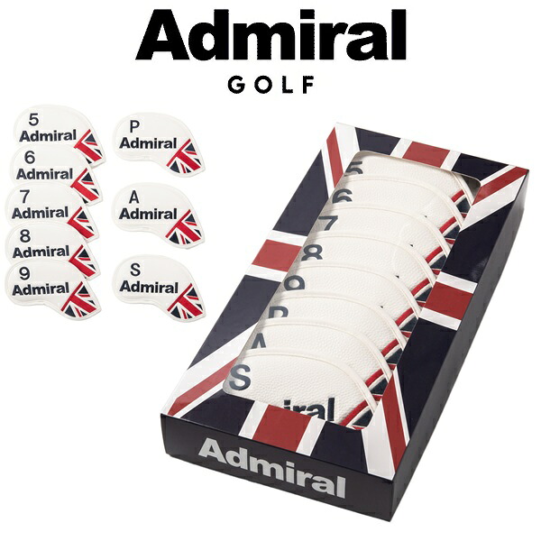 アドミラル ゴルフ アイアンカバー アイアンセット ユニオンジャック Admiral Golf ADMG5BH5｜SPIRAL GOLF 店
