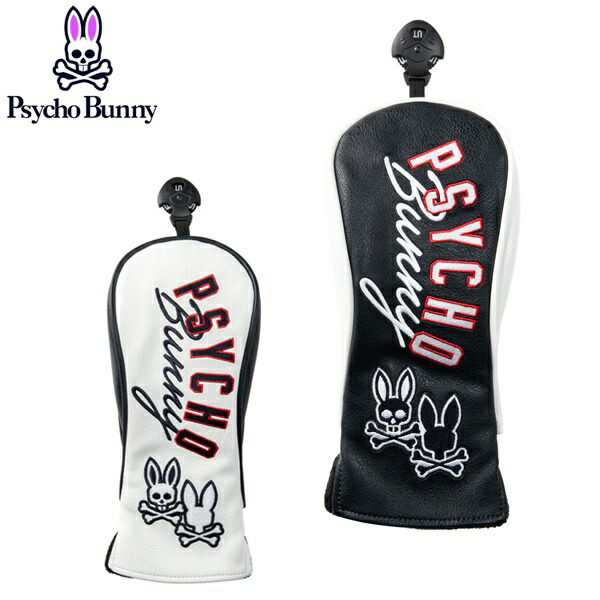 サイコバニー ゴルフ ヘッドカバーユーティリティ PU Psycho Bunny PBMG6AH3