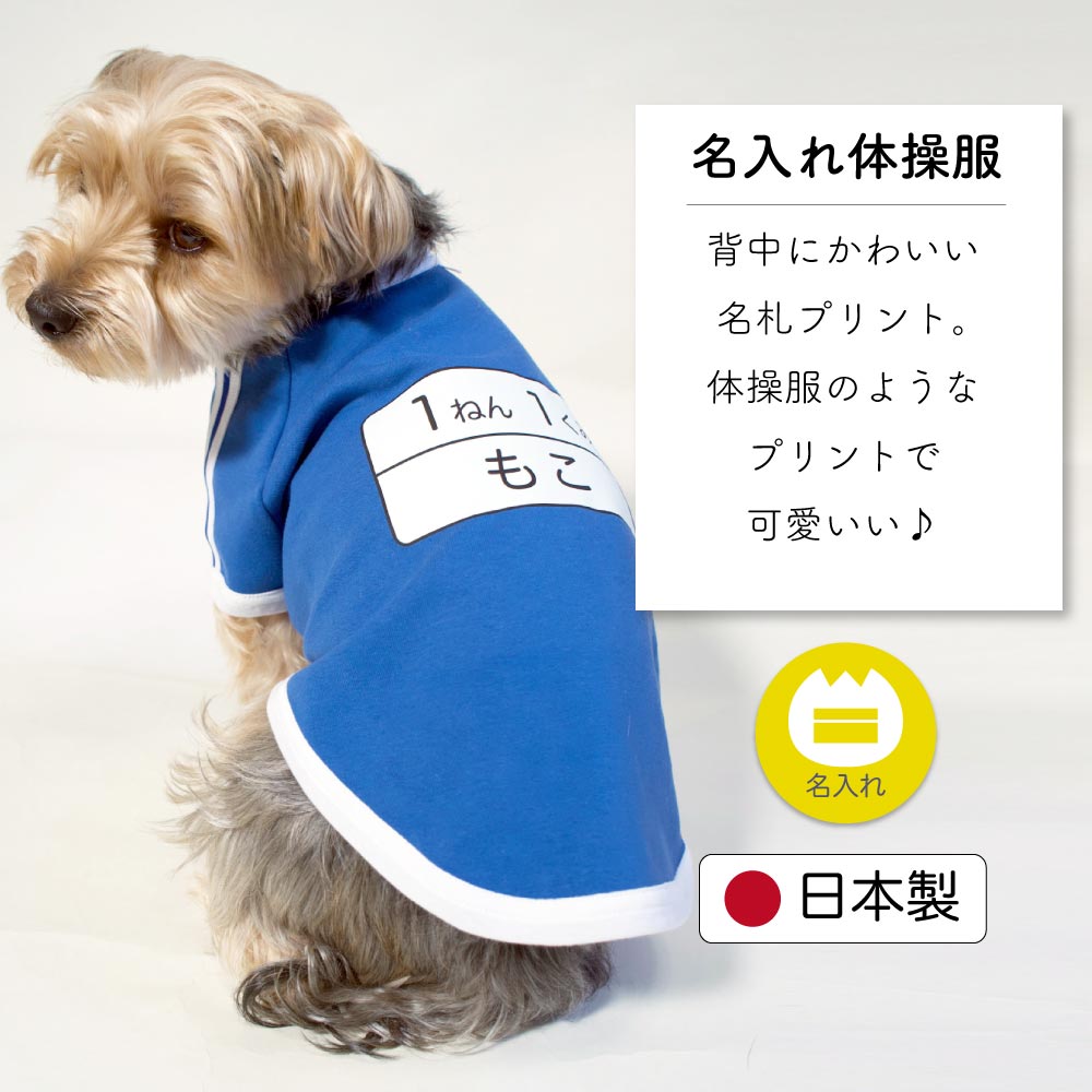 犬 服 犬の服 国産 春服 Tシャツ 愛犬 冬 冬用 小型犬 夏 中型犬 夏用 大型犬 春夏秋 名入れ体操服 名入れ 春 夏服 犬服 名前入り 秋服