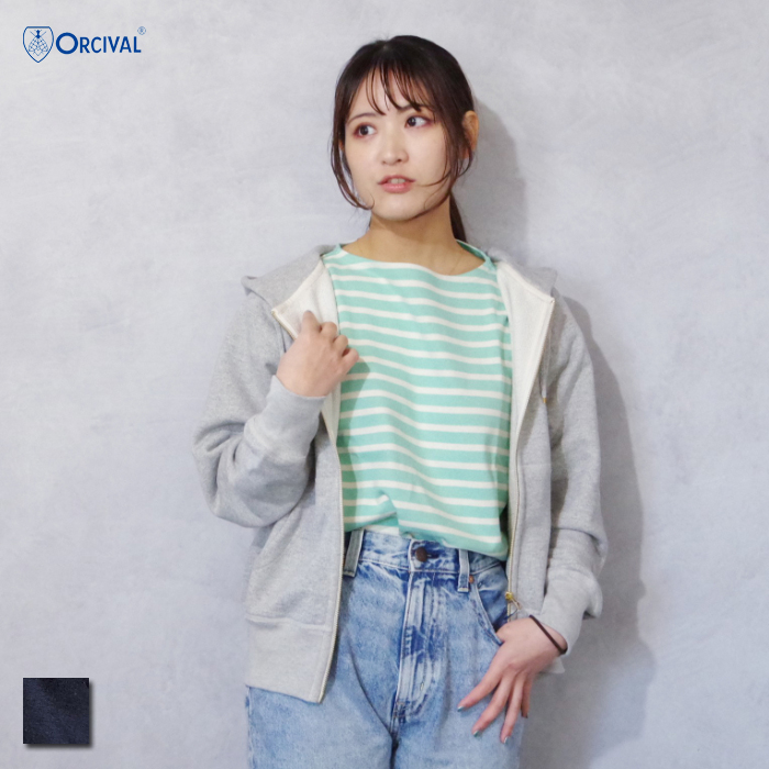 ORCIVAL フレンチテリー パーカー サイズ2 オーシバル ダブルジップ 楽天市場】オーシバル オーチバル ORCIVAL レディース フレンチ