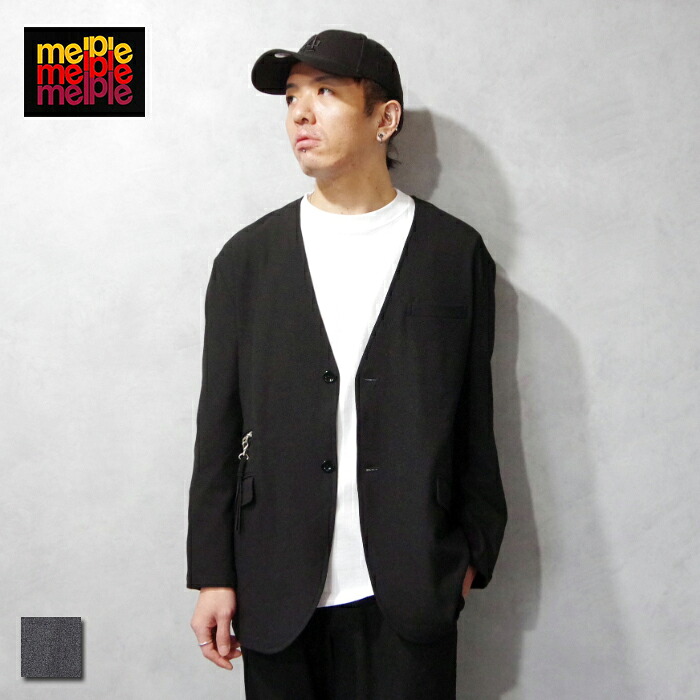 楽天市場】melple (メイプル) Wintercat Collerless jacket (MP1AW023