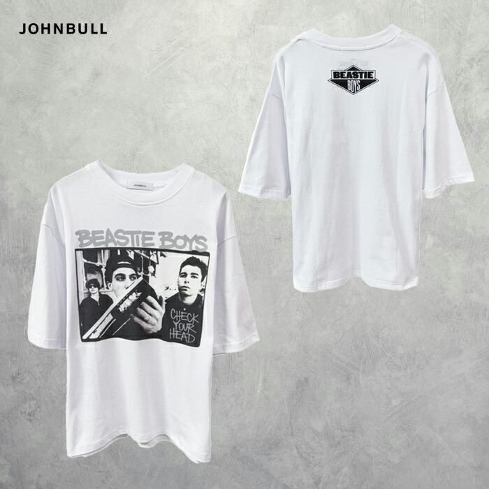 JOHNBULL (ジョンブル) アーティストTシャツ BEASTIE BOYS CHECK YOUR HEAD (JM241C27) メンズ トップス Tシャツ 半袖 プリント オーバーサイズ ビッグシルエット カジュアル ビースティボーイズ