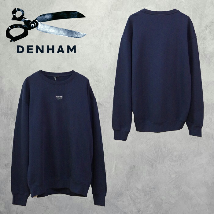 楽天市場】DENHAM デンハム CREW REG SWEAT CS (BLK) (1231060012 