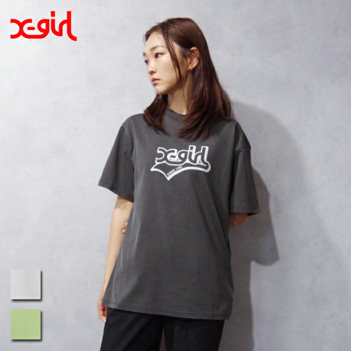 楽天市場】X-girl（エックスガール) HORIZON MILLS LOGO S/S TEE