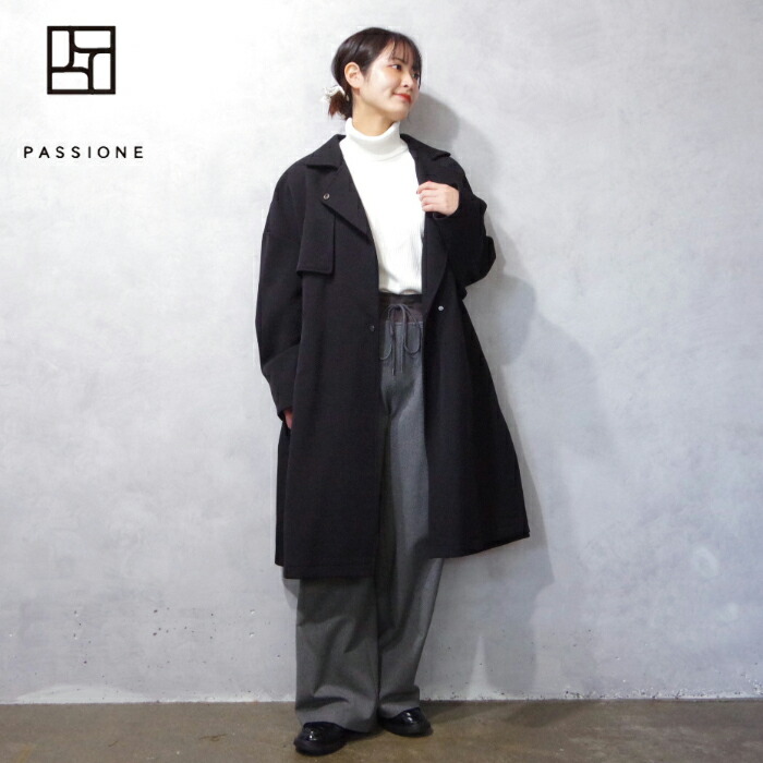 極美品　パシオーネPASSIONE ボリュームパフスリーブジップアップブルゾン黒 PASSIONE（パシオーネ）】ジップアップ ブルゾン | nulla online