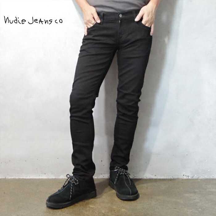 【SALE62％OFF】Nudie Jeans (ヌーディージーンズ) TIGHT LONG JOHN “ORGANIC BLACK” (N111199/111199) メンズ ボトムス ズボン下 ジーンズ デニム タイトロングジョン