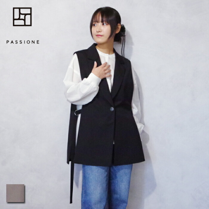 【SL10％OFF】PASSIONE (パシオーネ) 割れ易い見せかけ より良い  (616411/16411-O) レディース トップス より良い キレイめ 肩幅 割れ易い 体型取りまかなう オケージョン オール時期 着回し
