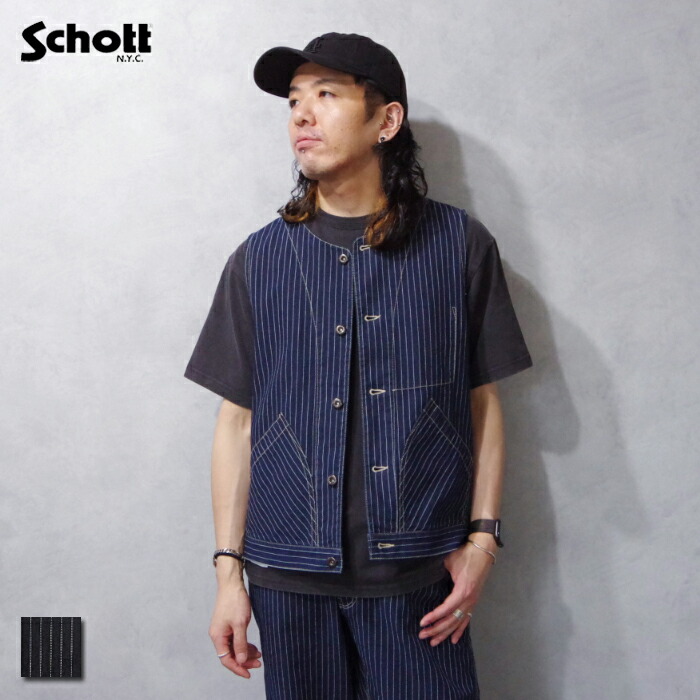 楽天市場】セールSchott LOT.125ブラックデニムパンツ BLACK