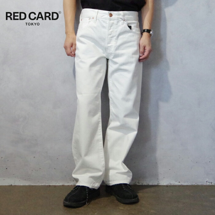 RED CARD TOKYO (レッドカードトーキョー) Jiro Used White (73M93101uwh) メンズ ボトムス ズボン下 ジーンズ デニム 引っ切りない メンズファッション-ズボン・パンツ