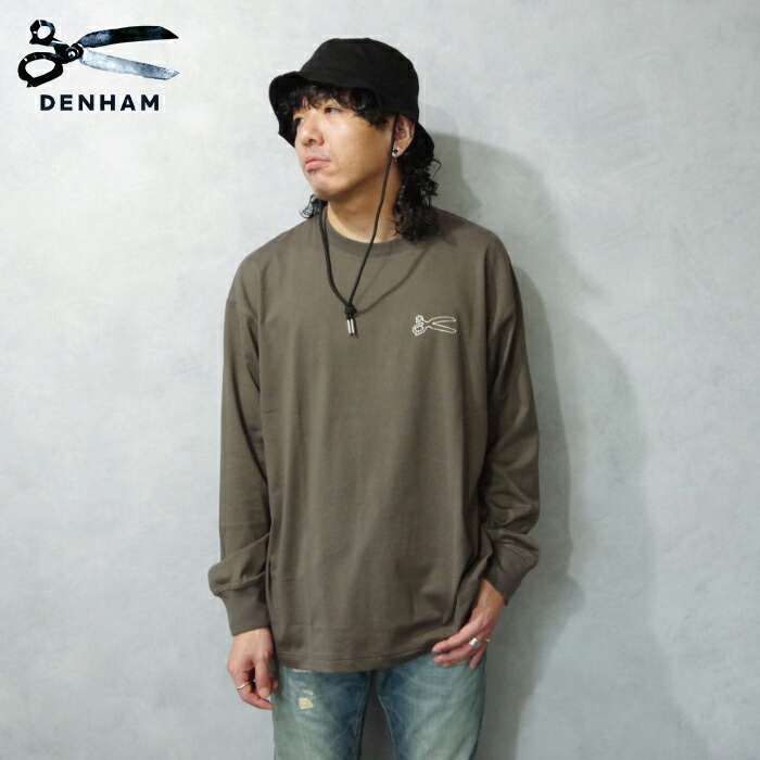 DENHAM デンハム AMERICANA LS TEE シザーロゴ 刺繍 ロンT 01-24-01-52 長袖Tシャツ メンズ 楽天市場】DENHAM デンハム AMERICANA LS TEE シザーロゴ 刺繍