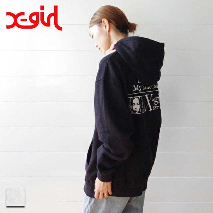 完売確実 X-girl HOODED ZIP UP TRACK JACKET 羽織ものに大活躍 