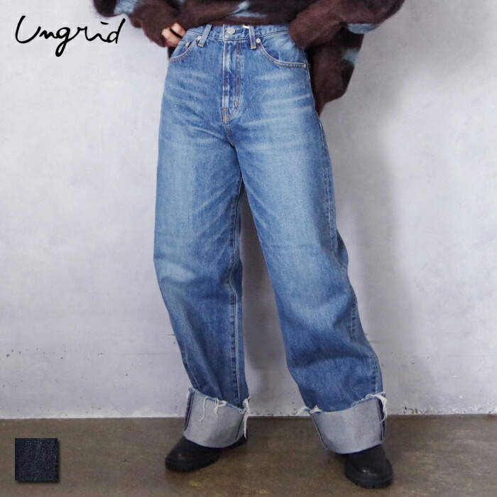 楽天市場】Ungrid アングリッド Cinchback loose denim シンチバック
