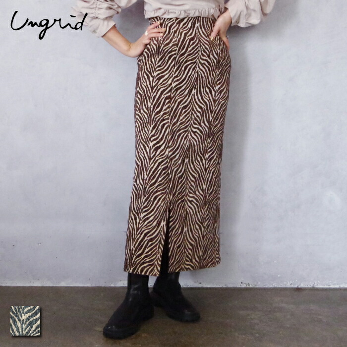 Ungrid フィットベロアスカート フィットベロアスカート[品番：MKSW0051851]｜Ungrid（アン
