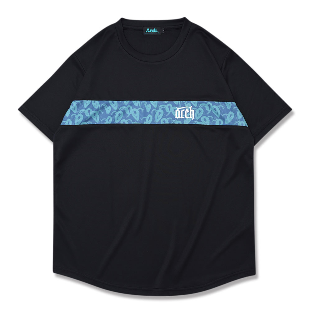 【メール便OK】Arch(アーチ) メンズ 半袖Tシャツ バスケットボール Arch brush heart tee DRY T125-123