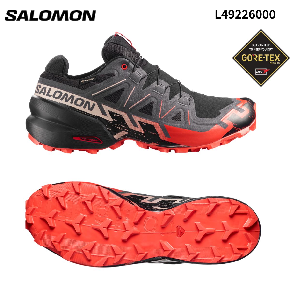 サロモン SALOMON シューズ SPEEDCROSS 6 GORE-TEX メンズ トレイルランニング L49226000