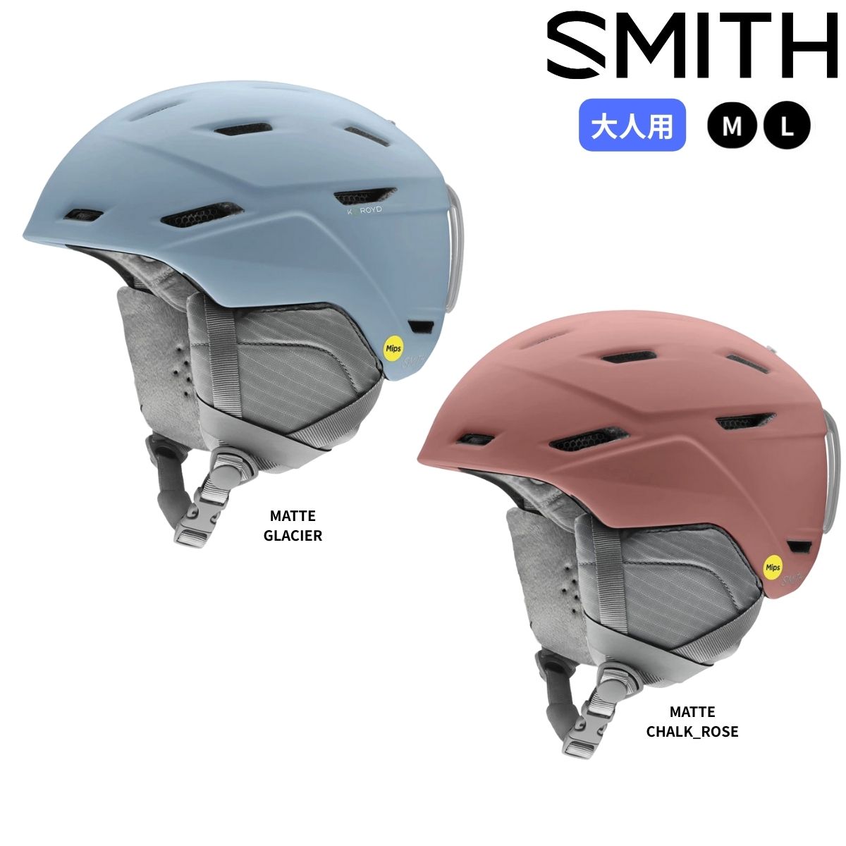 SMITH OPTICS(スミス) ユニセックス スノーヘルメット スキー スノーボード オールラウンド ミラージュ ミップス MIRAGE