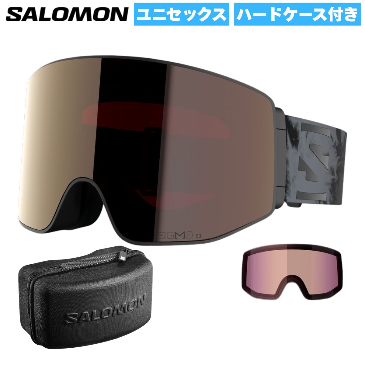 SALOMON(サロモン) ユニセックス 大人 ゴーグル スノーゴーグル スキー スノーボード くもり防止 L47893900