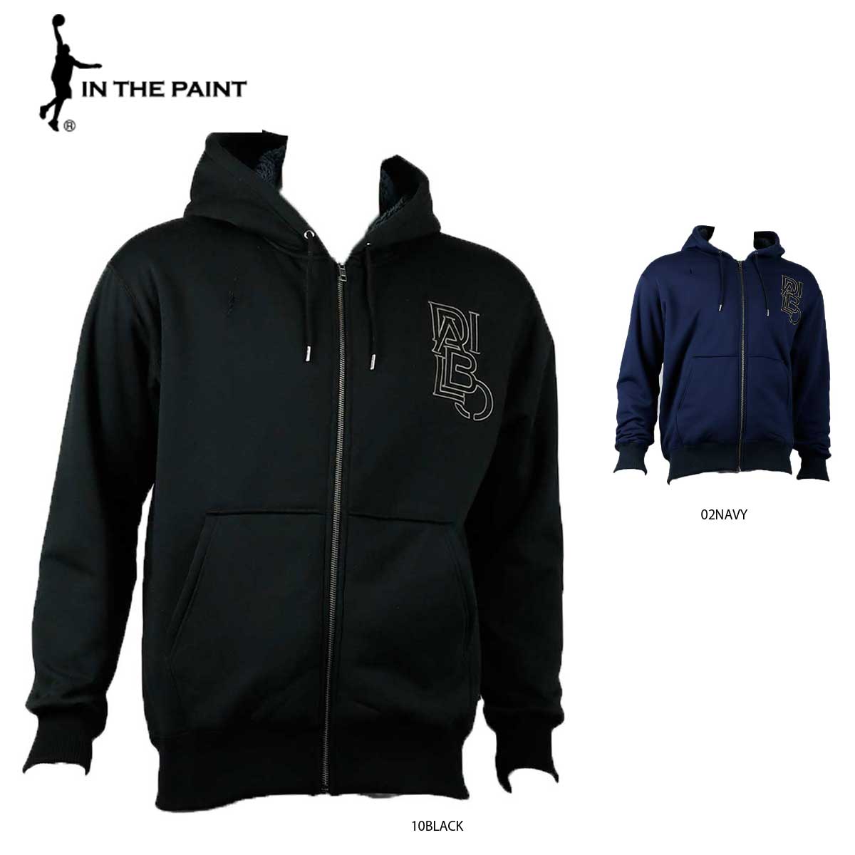 IN THE PAINT(インザペイント) シープボア フルジップ フーディ ジップアップ パーカー メンズ レディース ITP21444