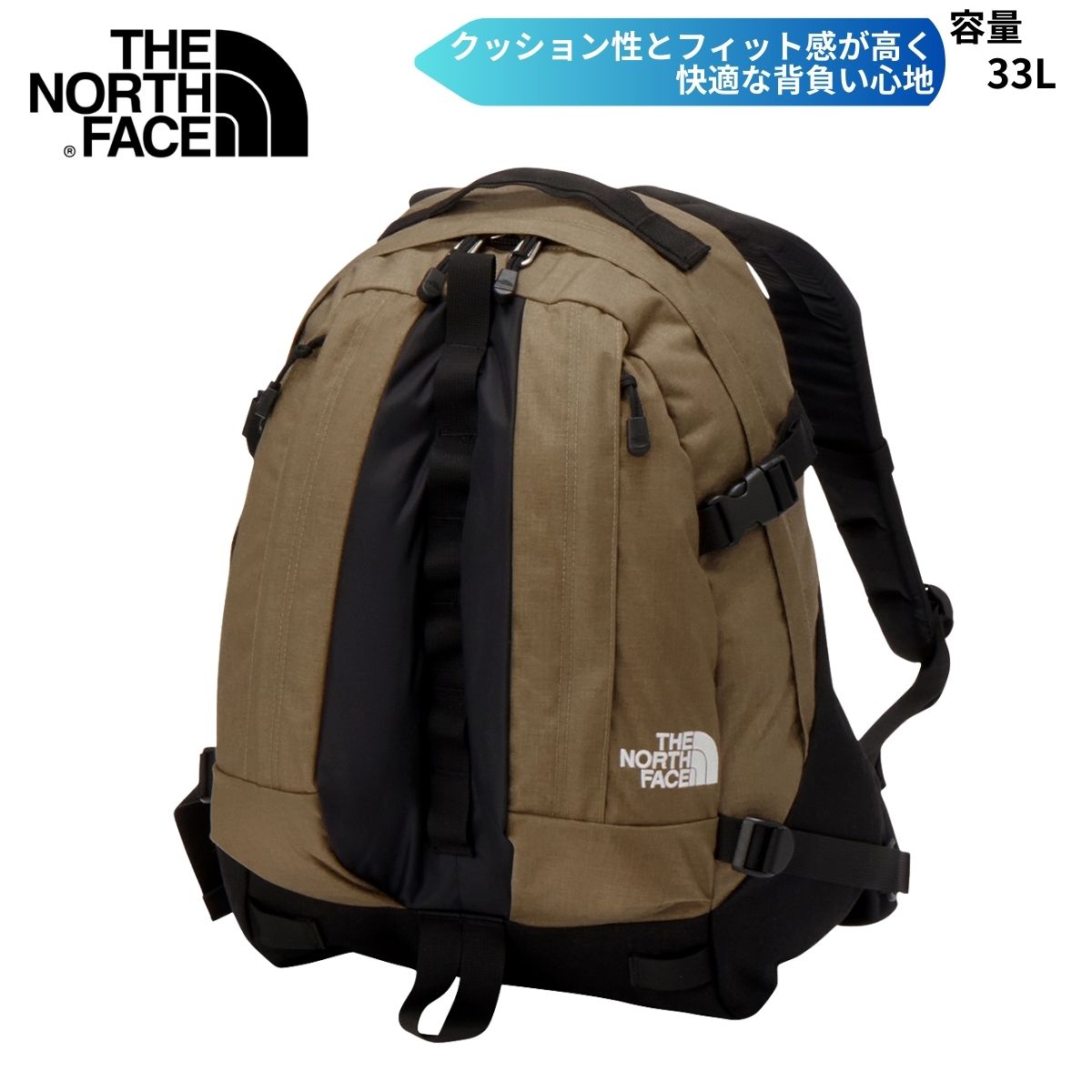 THE NORTH FACE(ザ・ノース・フェイス) ユニセックス リュック ハイキング 普段使い 鞄 33L 耐久性 アウトドア 軽量 NM82550