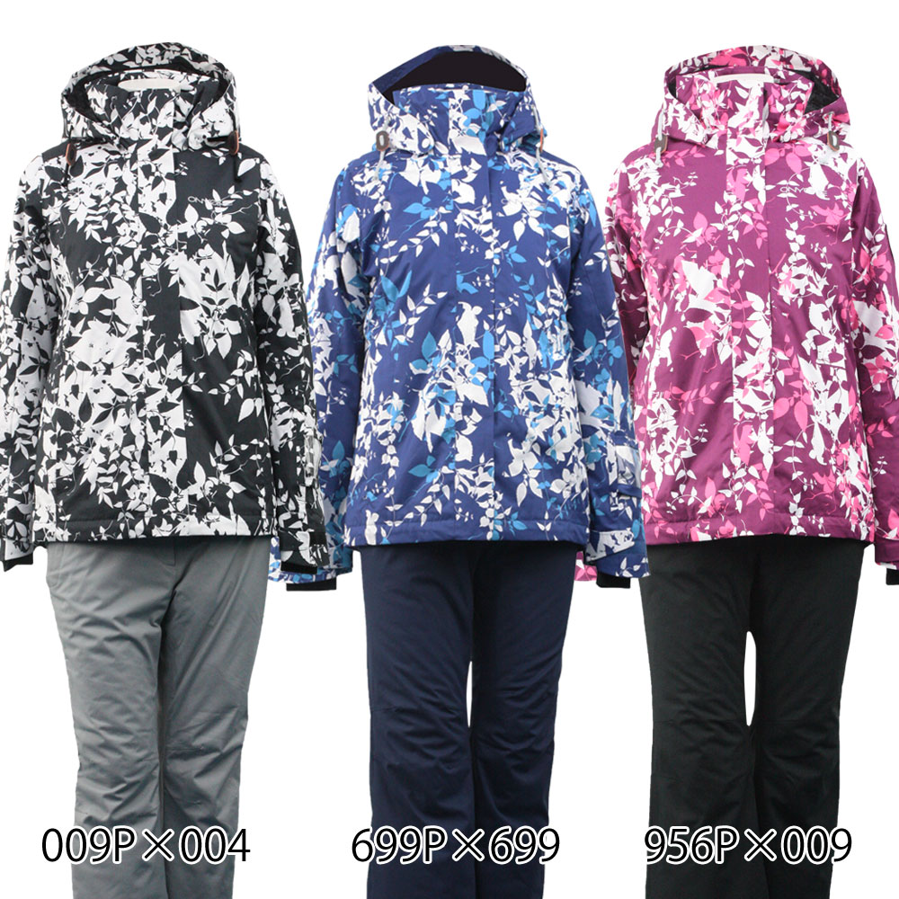 楽天市場】レディース スノーボード スキー ウェア 上下セット 柄物