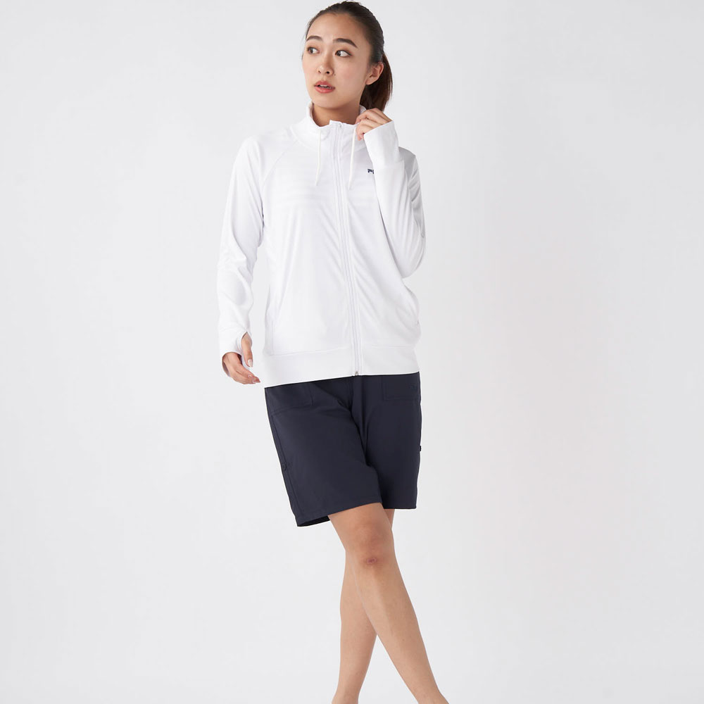 フィラ FILA ボーダー水着 4点セット ラッシュガード ハーフパンツ 上下セット レディース 223707｜スポーツマート