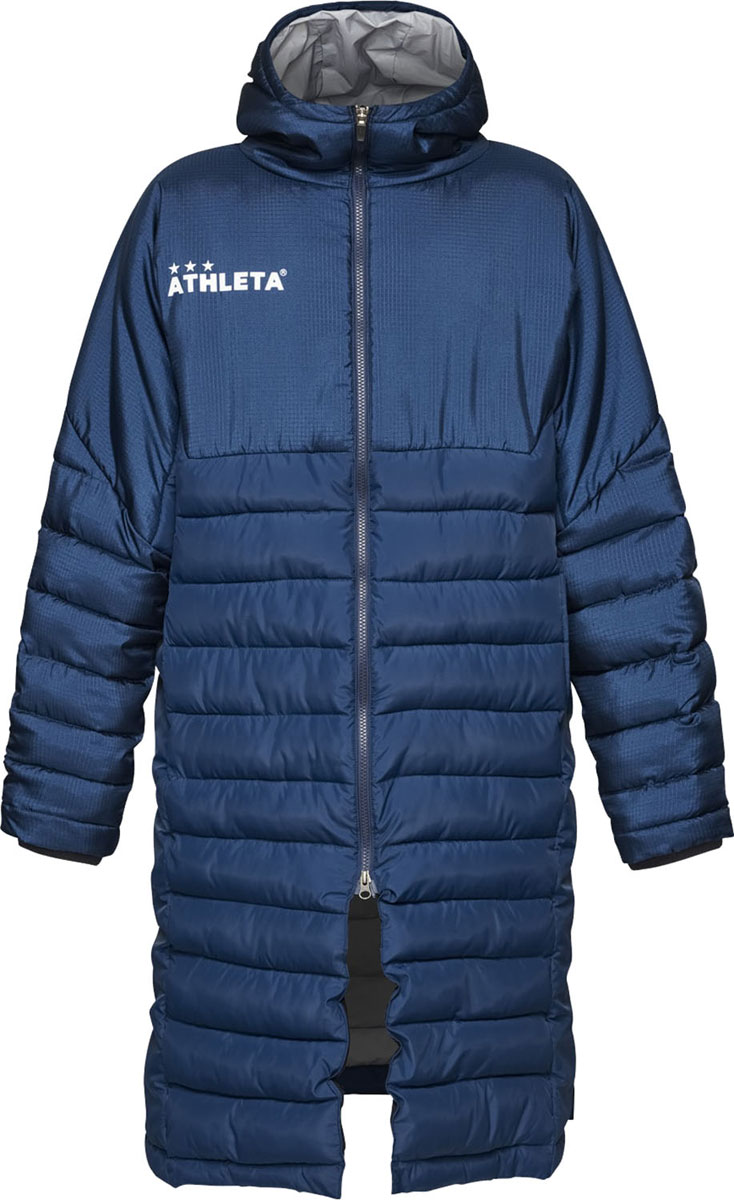 メンズ ベンチコート サッカー フットサル スポーツ観戦 防寒 中綿 部活 通学 ATHLETA(アスレタ) 04167