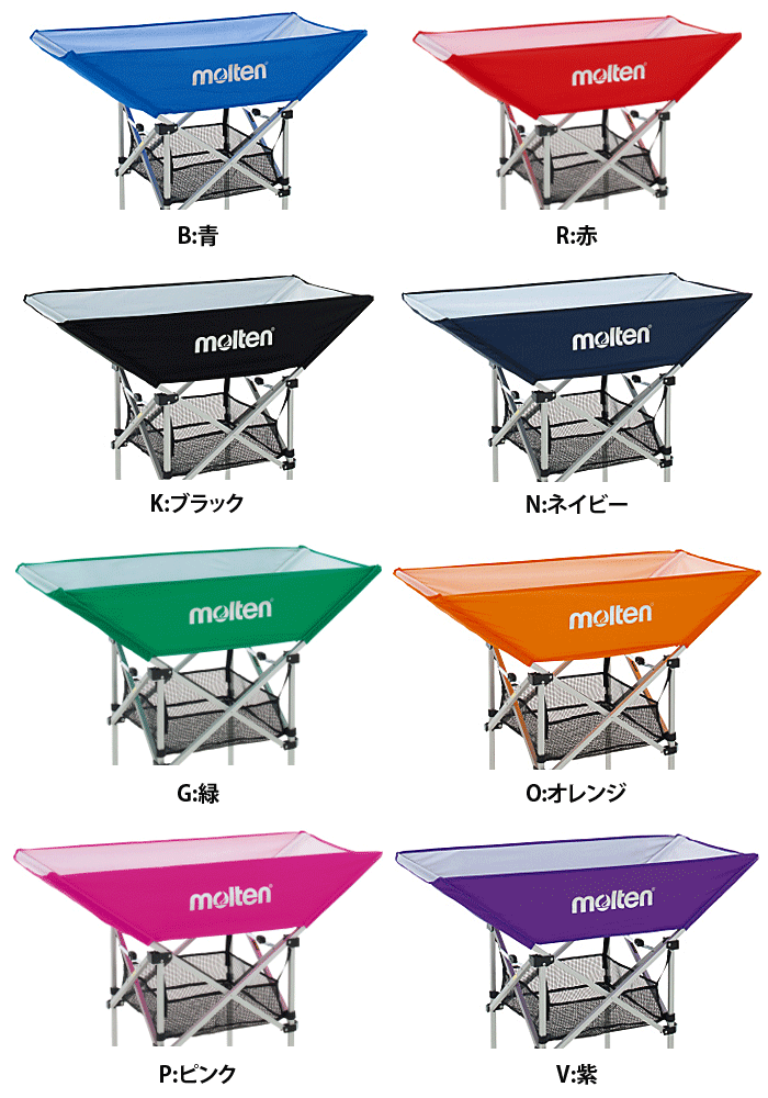 MT-BK0032G モルテン 折りたたみ式平型ボールカゴ 背低（緑） Molten