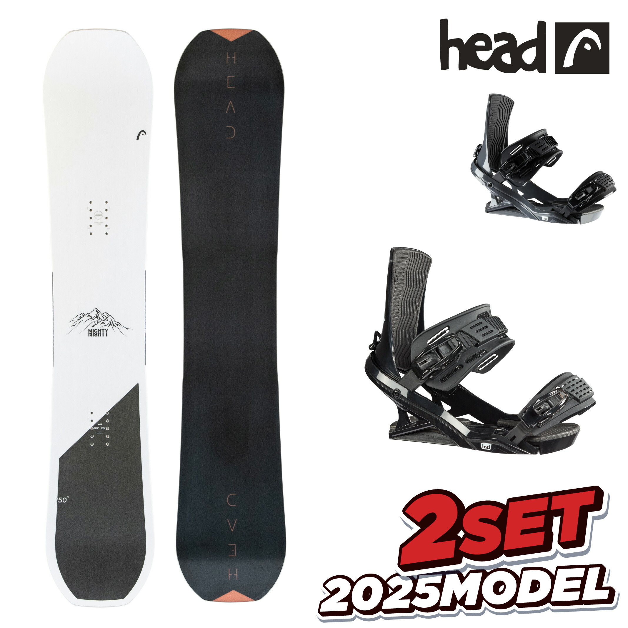 MIGHTY スノーボード (153cm) 3点セット 楽天市場】【BIN取付無料】HEAD スノーボード 3点セット MIGHTY DCT FX