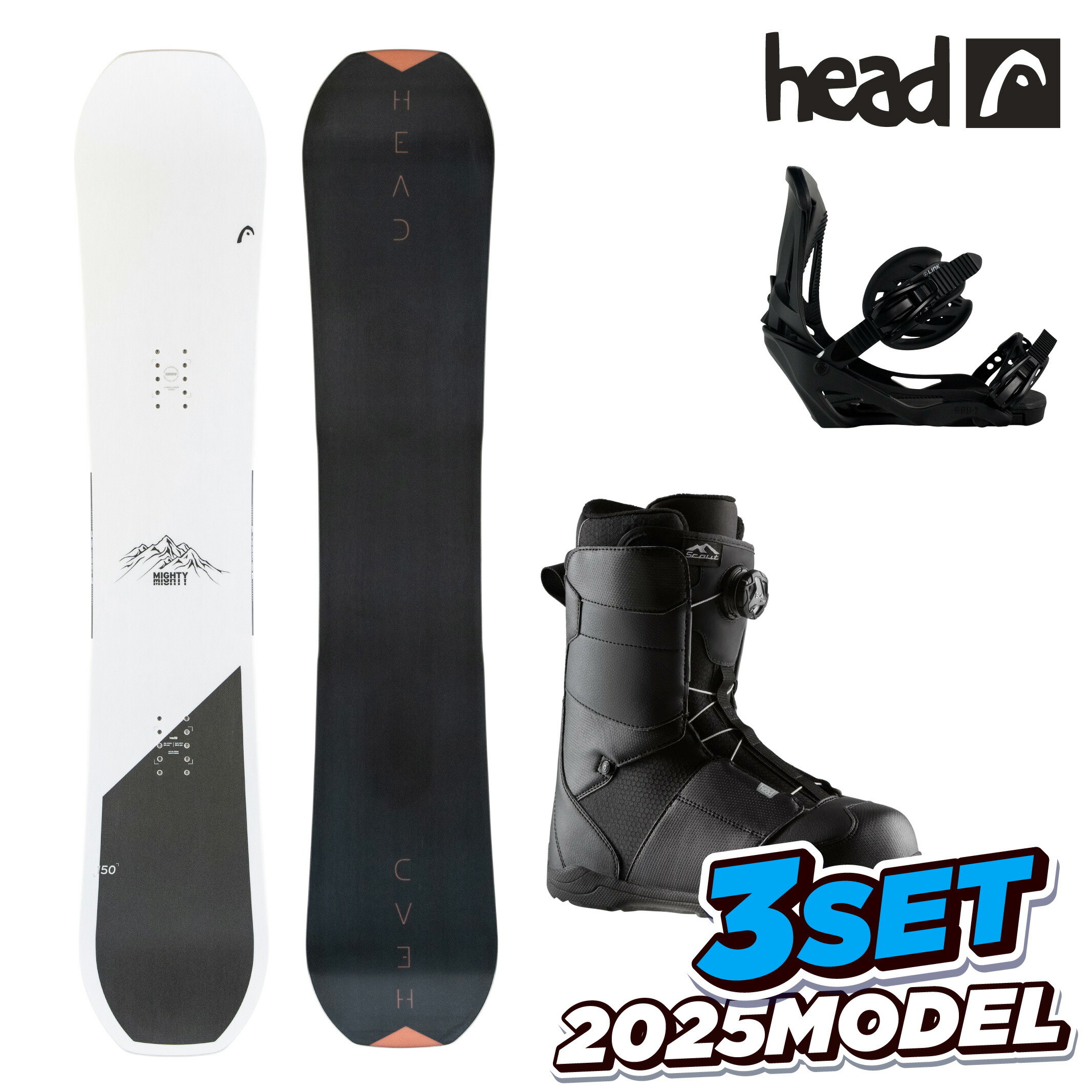 楽天市場】【BIN取付無料】HEAD スノーボード 2点セット GIRLS AROUND