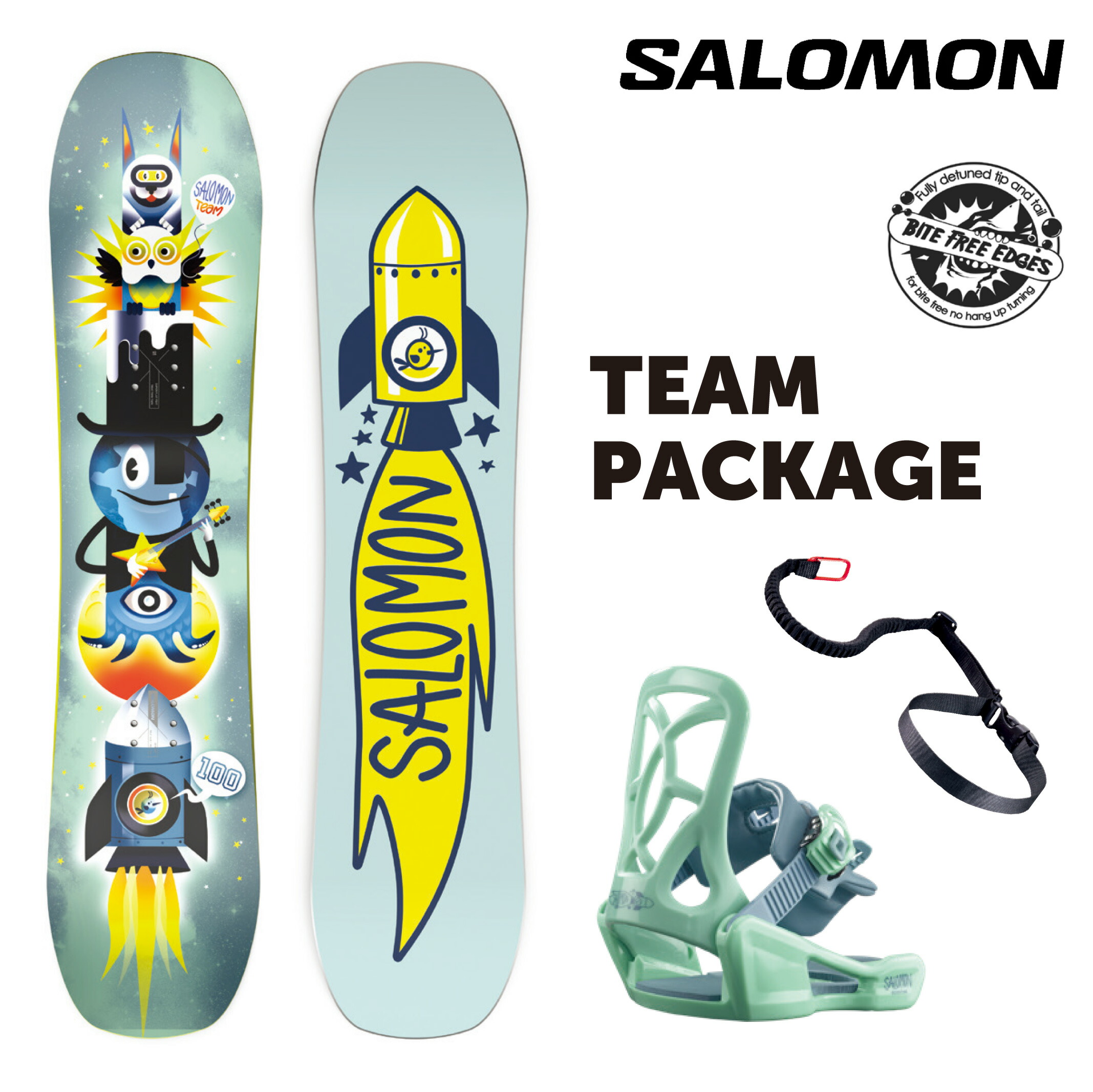 Salomon Team Mate スノーボード　100cm 楽天市場】22-23 SALOMON TEAM キッズ ジュニア 子供 サロモン