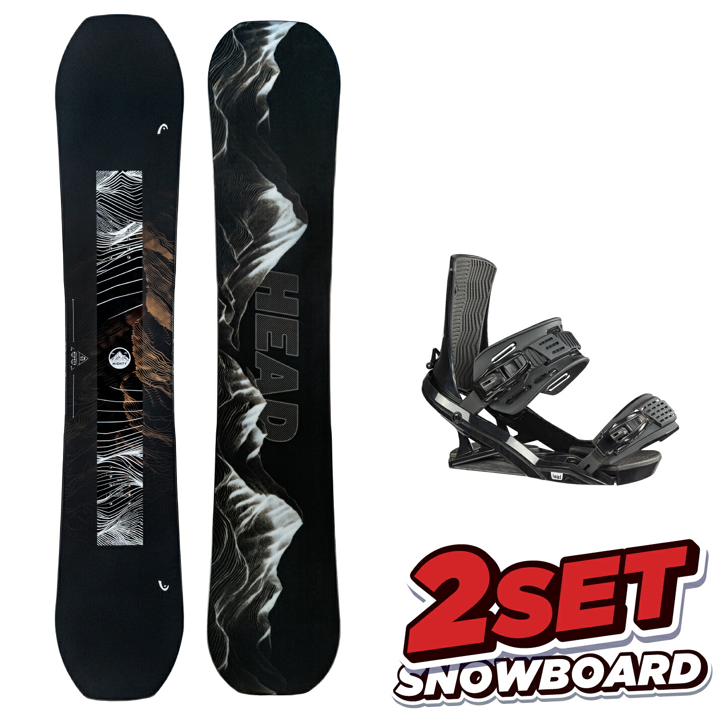 25-26 ヘッド スノーボード 2点セット HEAD MIGHTY DCT FX ONE LYT マイティ 板 BIN メンズ 初心者 ソフトフレックス やわらかい HYBRID Camber ハイブリッドキャンバー グラトリ パーク スノボー｜スノーボード ＆ 自転車 スポイチ