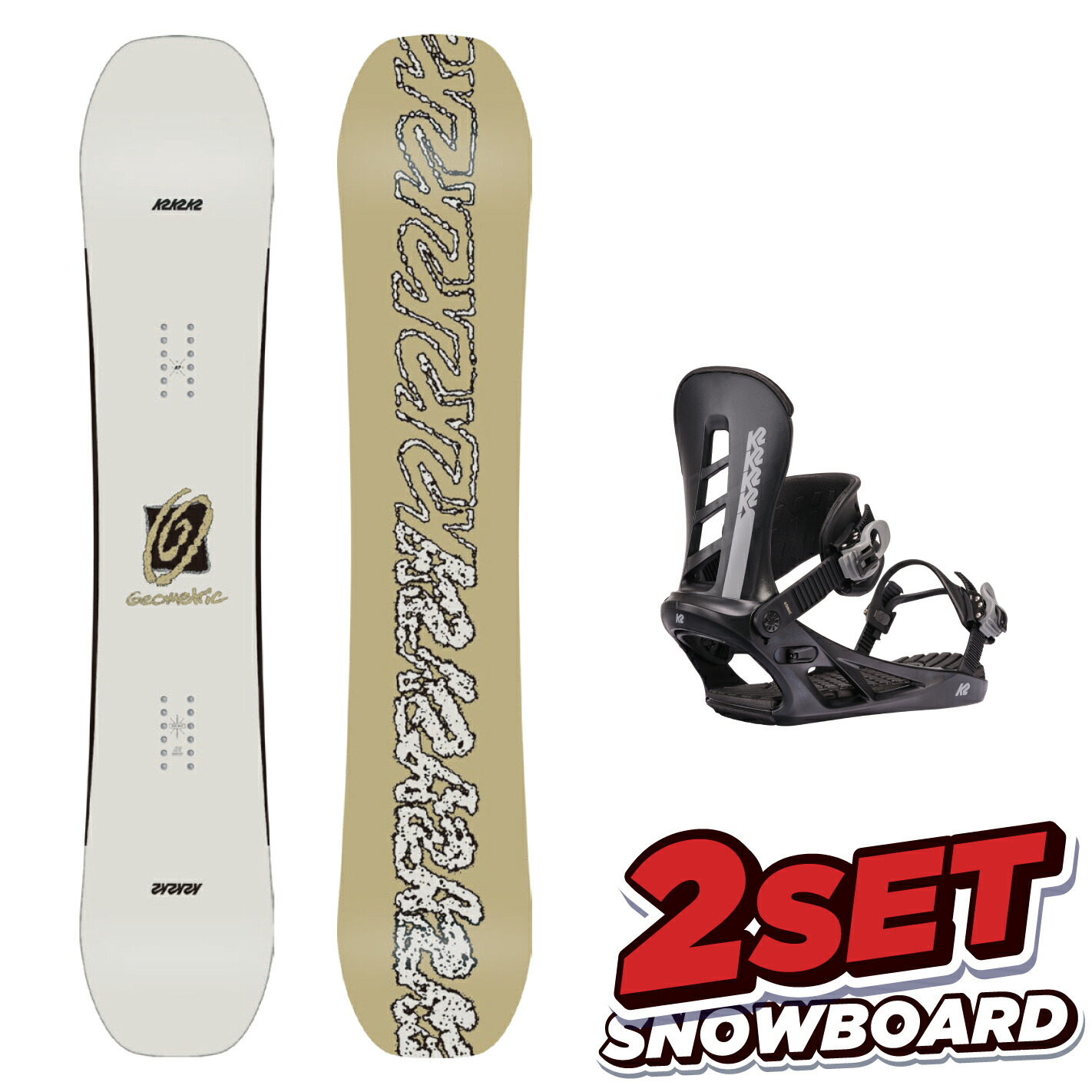 楽天市場】スノーボード 板 レディース 2点 セット 23-24 K2 ケーツー