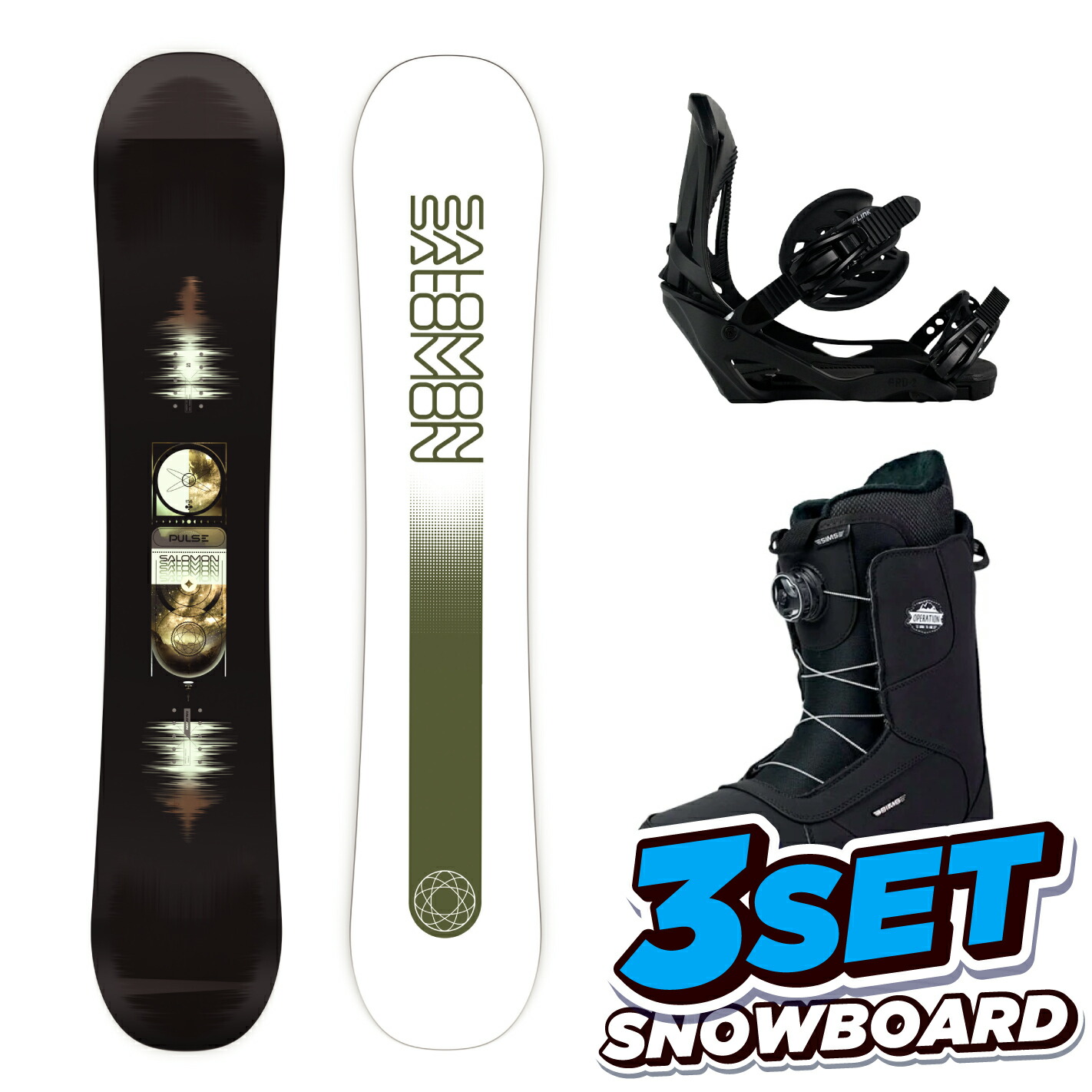楽天市場】スノーボード 板 メンズ 3点 セット 23-24 スノボ