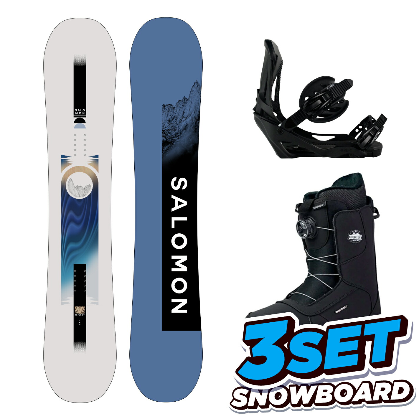 楽天市場】24-25 サロモン スノーボード 2点セット SALOMON REFLECT