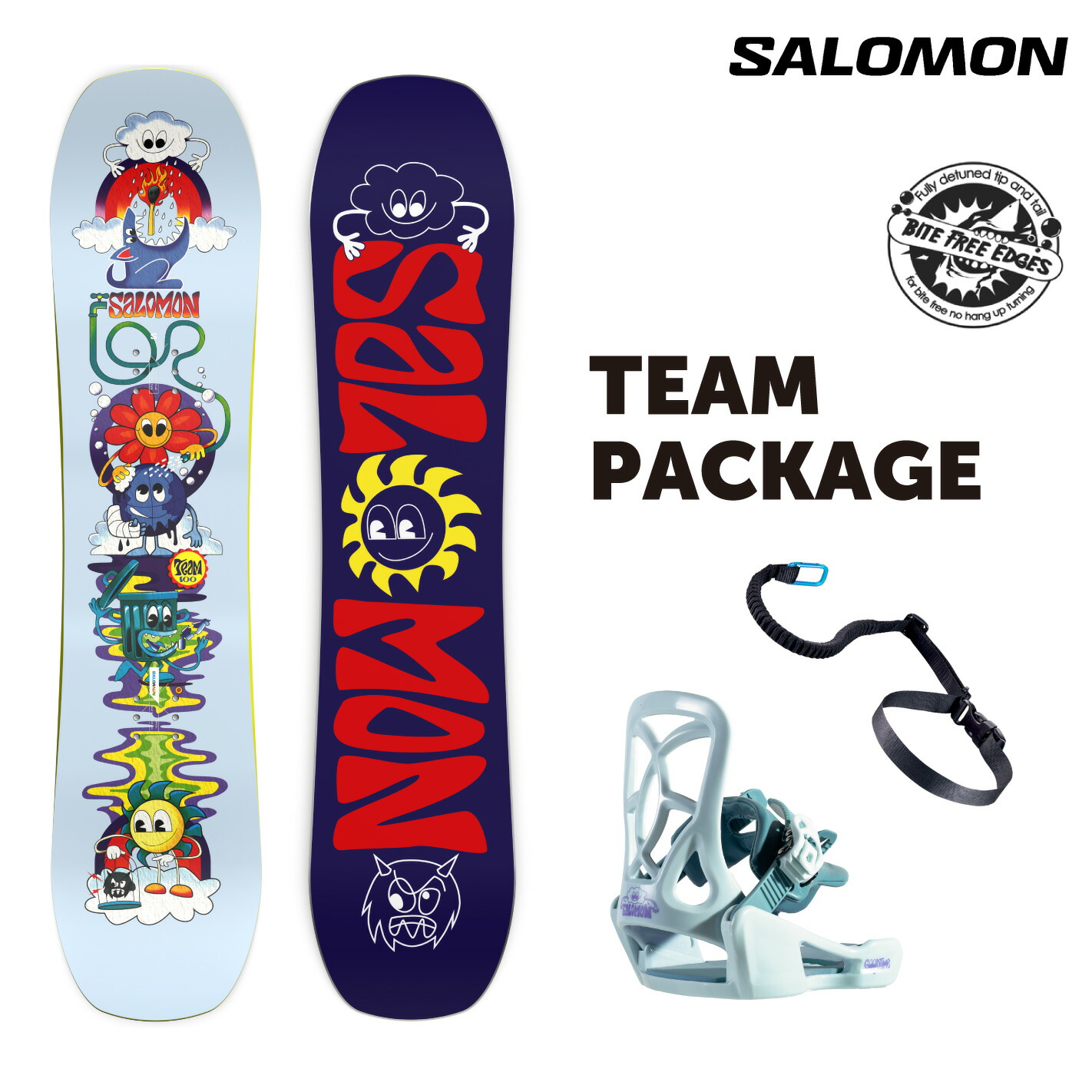 25-26 SALOMON TEAM PACKAGE サロモン チームパッケージ スノーボード セット パッケージ キッズ ソフトフレックス