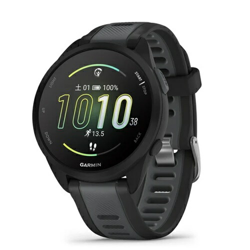 ガーミン GARMIN Forerunner 165 GPS Black/Slate JPN ランニングウォッチ スマートウォッチ 音楽再生非対応 ブラック/グレー 010-02863-80