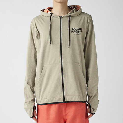 オーシャンパシフィック Ocean Pacific OP PEARTEX ZIP パーカー マリンスポーツ メンズ 515462-OLV